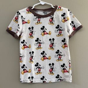 Mickey Mouse Kids T-Shirt - White and Brown